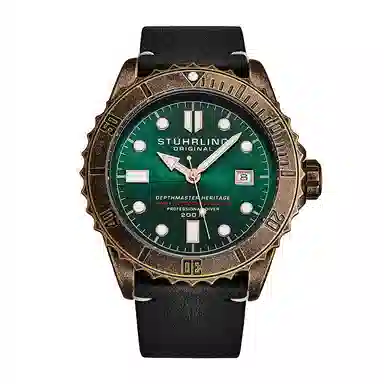 Stuhrling Diver Series 44mm Green Dial