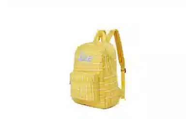 Lee Cute Plaid Backpack Yellow