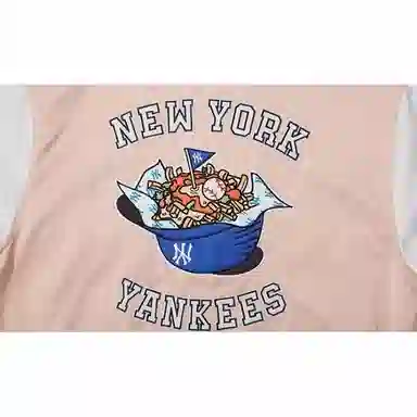New Era x MLB SS25 Yankees Ice Cream Jacket Pink