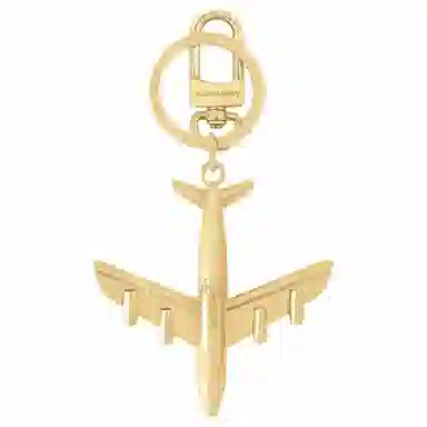 Louis Vuitton Airplane Keychain Gold