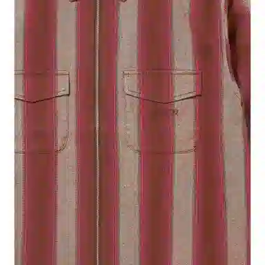 Supreme FW23 FW23 WEEK13 STRIPE FLANNEL ZIP UP SHIRT