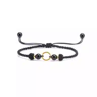 【s925银 一帆风顺】 聆听花开 新中式国风编平安扣编绳红色 复古国潮族风文艺简约设计小众时尚百搭可调节#好运 水晶 手绳 男女同款情侣款