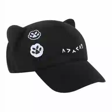 【小猫模拟器】 啄木鸟 二次元萌妹必备甜美可爱猫耳朵日系战士大头围显脸小休闲遮阳防晒宅 聚酯纤维 鸭舌帽 男女同款情侣款