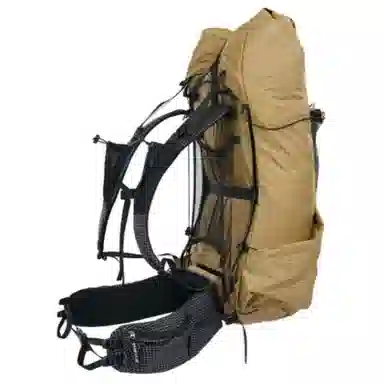 三峰出 超轻耐磨抗撕裂防水徒步 尼龙 双肩包 男女同款情侣款 卡其色