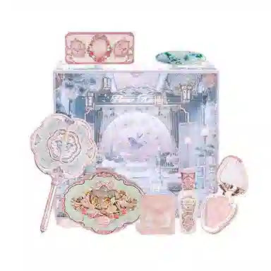 花知晓 弄月蝴蝶云肩礼盒彩妆套装 气色自然 七件套