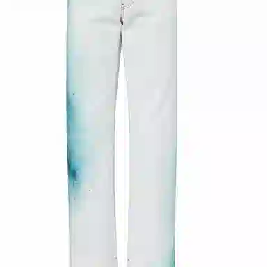 Louis Vuitton Logo Print Jeans