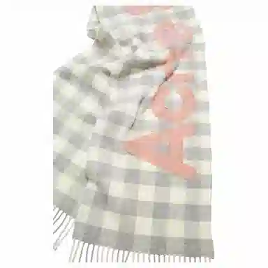 Acne Studios Logo Scarf White