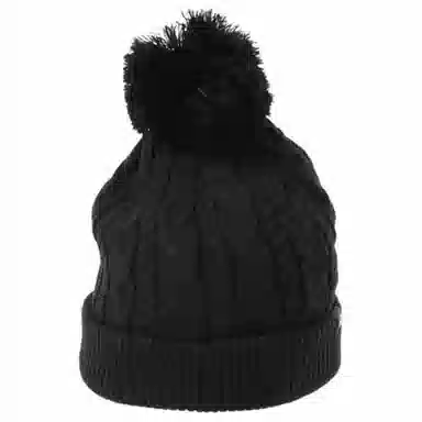 adidas Logo Embroidered Knit Hat Black