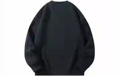 物质公式 美式街头纯色基础款打底衫宽松圆领垂感重磅螺纹休闲百搭长袖卫衣 男女同款