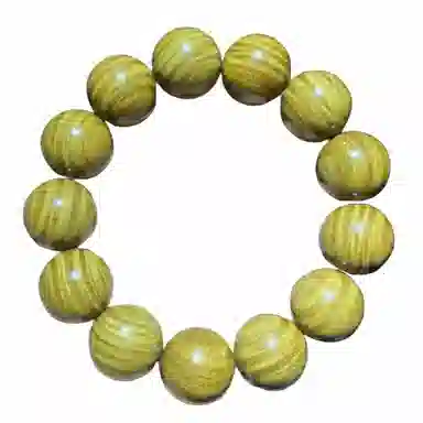 吉千年 【顺丰包邮】新中式复古潮流风 好运 平安顺遂 招财进宝【收藏级】水波纹 绿檀 手串 男女同款情侣款