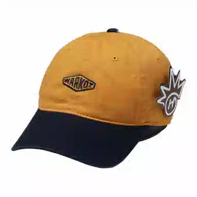 优莲茵 韩版街头潮流软顶拼色撞色宽帽檐显脸小 聚酯纤维 鸭舌帽 男女同款情侣款