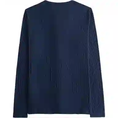 Abercrombie Fitch Slim Long Sleeve Tee Navy