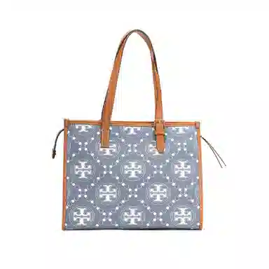 TORY BURCH T MONOGAM Logo Tote