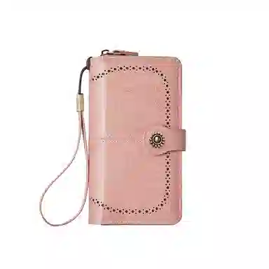 纳兰杜 韩版时尚精致多功能皮夹拉链小包 合成革 钱包 常规 女款 多色