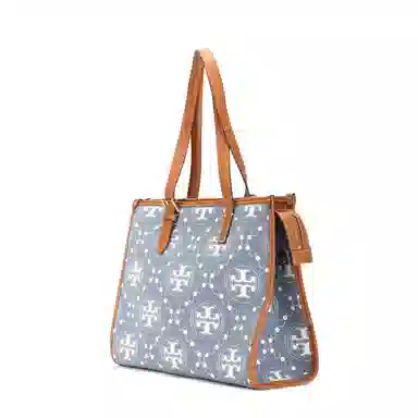 TORY BURCH T MONOGAM Logo Tote