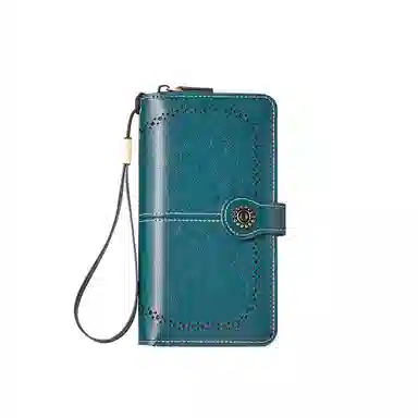 纳兰杜 韩版时尚精致多功能皮夹拉链小包 合成革 钱包 常规 女款 多色