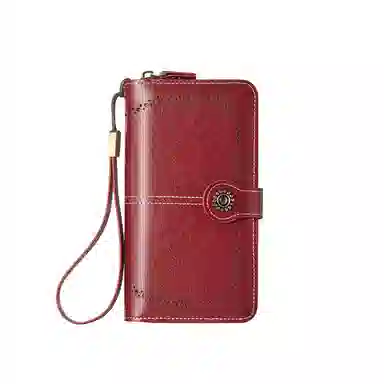 纳兰杜 韩版时尚精致多功能皮夹拉链小包 合成革 钱包 常规 女款 多色