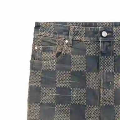 Louis Vuitton FW24 Logo Jacquard Straight Jeans