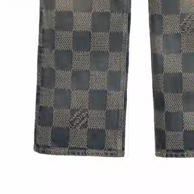 Louis Vuitton FW24 Logo Jacquard Straight Jeans