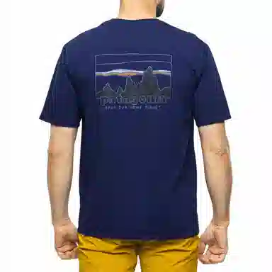 patagonia Men's '73 Skyline Organic T-Shirt LogoT