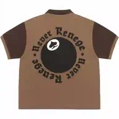 Stussy x Denim Tears SS25 Brown Polo