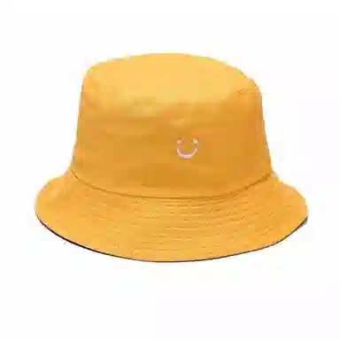 祎步康 笑脸双面戴 街头潮流盆帽出游防晒帽子潮 棉 渔夫帽 男女同款情侣款