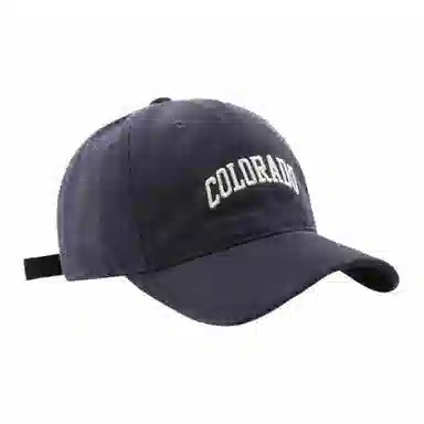 【Colorado刺绣 时尚百搭】 攸委 美式复古大头围显脸小鸭舌帽女 棉 韩版遮阳棒球帽加大加宽帽檐 深顶帽子 男女同款情侣款