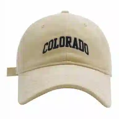 【Colorado刺绣 时尚百搭】 攸委 美式复古大头围显脸小鸭舌帽女 棉 韩版遮阳棒球帽加大加宽帽檐 深顶帽子 男女同款情侣款