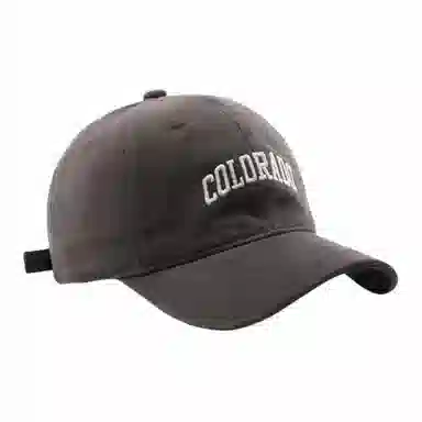 【Colorado刺绣 时尚百搭】 攸委 美式复古大头围显脸小鸭舌帽女 棉 韩版遮阳棒球帽加大加宽帽檐 深顶帽子 男女同款情侣款