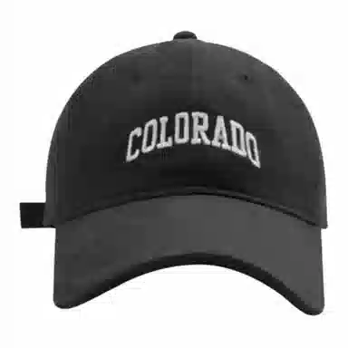 【Colorado刺绣 时尚百搭】 攸委 美式复古大头围显脸小鸭舌帽女 棉 韩版遮阳棒球帽加大加宽帽檐 深顶帽子 男女同款情侣款