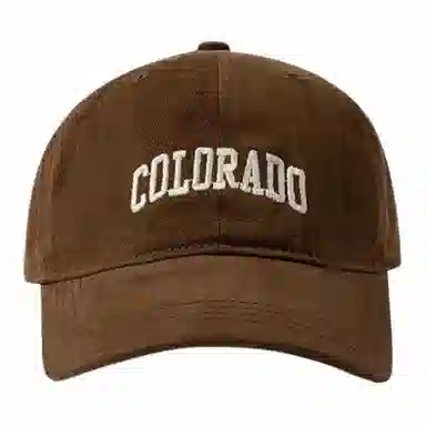 【Colorado刺绣 时尚百搭】 攸委 美式复古大头围显脸小鸭舌帽女 棉 韩版遮阳棒球帽加大加宽帽檐 深顶帽子 男女同款情侣款