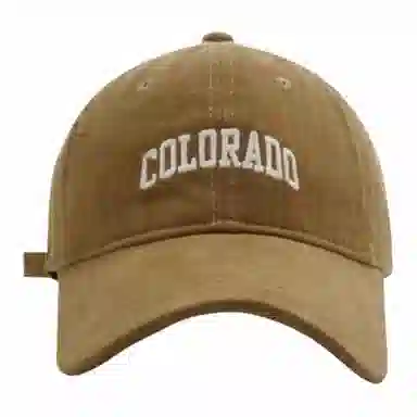 【Colorado刺绣 时尚百搭】 攸委 美式复古大头围显脸小鸭舌帽女 棉 韩版遮阳棒球帽加大加宽帽檐 深顶帽子 男女同款情侣款