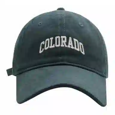 【Colorado刺绣 时尚百搭】 攸委 美式复古大头围显脸小鸭舌帽女 棉 韩版遮阳棒球帽加大加宽帽檐 深顶帽子 男女同款情侣款