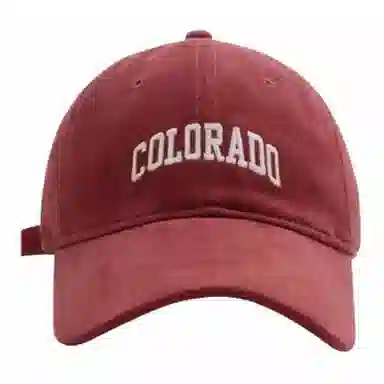 【Colorado刺绣 时尚百搭】 攸委 美式复古大头围显脸小鸭舌帽女 棉 韩版遮阳棒球帽加大加宽帽檐 深顶帽子 男女同款情侣款