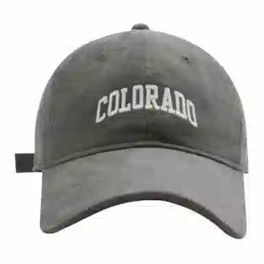 【Colorado刺绣 时尚百搭】 攸委 美式复古大头围显脸小鸭舌帽女 棉 韩版遮阳棒球帽加大加宽帽檐 深顶帽子 男女同款情侣款