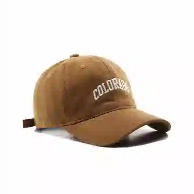 【Colorado刺绣 时尚百搭】 攸委 美式复古大头围显脸小鸭舌帽女 棉 韩版遮阳棒球帽加大加宽帽檐 深顶帽子 男女同款情侣款