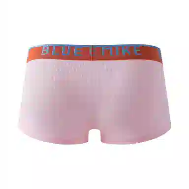 蓝内 抗菌透气舒适弹力螺纹腰带平角裤内裤 男款 组合装