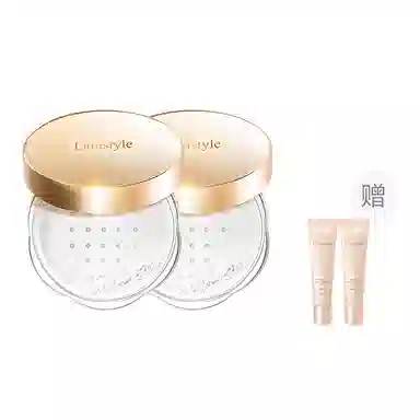 拉雅时代 清透底妆蜜粉套装 哑光奶油肌雾面 定妆散粉不易脱妆卡粉