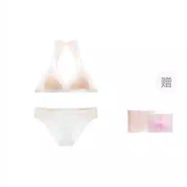 桔内 纯欲性感三角杯文胸美背舒适轻薄蕾丝内衣裤套装 女款 礼盒装
