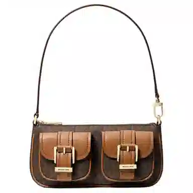 Michael Kors Zoe Logo Shoulder Bag Acorn
