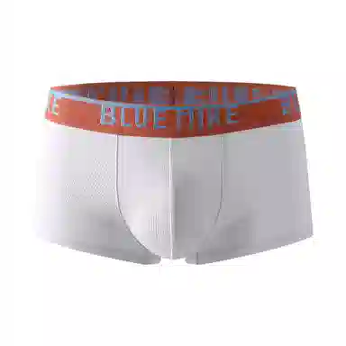 蓝内 抗菌透气舒适弹力螺纹腰带平角裤内裤 男款 组合装