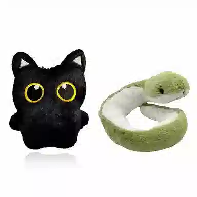 Qiantong Little Black Cat Plush Keychain