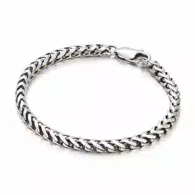 IDEAGEMER 925 Silver Dragon Bone Bracelet