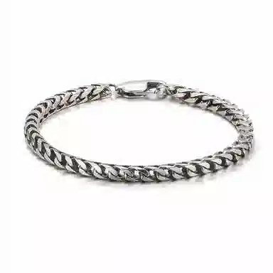 IDEAGEMER 925 Silver Dragon Bone Bracelet