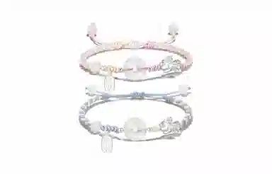 中国珠宝 招财平安扣手绳 新中式国潮转运纳福吞金兽优雅精致简约日常手工编织貔貅手饰 玉髓 手链 男女同款情侣款