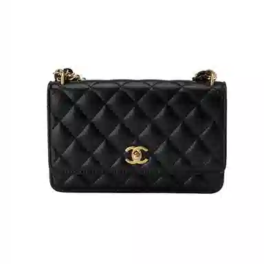 Chanel Quilted Leather Shoulder Bag Black