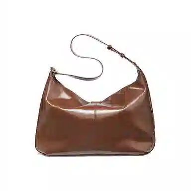 红蜻蜓 时尚通勤百搭休闲复古轻便 牛皮 单肩包 女款 焦糖色/经典黑色