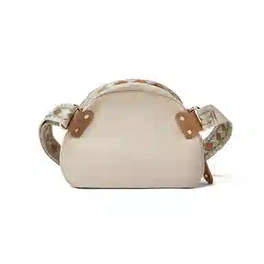 红蜻蜓 时尚简约潮流便携通勤百搭 织物 斜挎包 女款 经典黑色/奶茶色