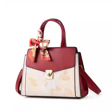 Vineo Peony Embroidery Handbag