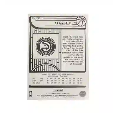 PANINI 2022-23 AJ RC 75